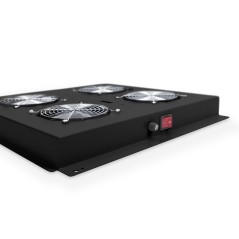 KIT 4 VENTOLE CON TERMOSTATO COLORE NERO PER ARMADI LINEA PROFESSIONALE