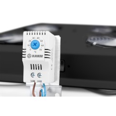 KIT 4 VENTOLE CON TERMOSTATO COLORE NERO PER ARMADI LINEA PROFESSIONALE
