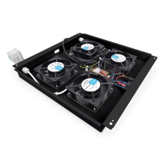 KIT 4 VENTOLE CON TERMOSTATO COLORE NERO PER ARMADI LINEA PROFESSIONALE
