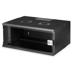 ARMADIO DIGITUS SOHO PRO 4U A PARETE 19" 540X400 MM (LXP) NERO DA ASSEMBLARE
