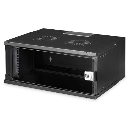 ARMADIO DIGITUS SOHO PRO 4U A PARETE 19" 540X400 MM (LXP) NERO DA ASSEMBLARE