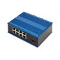 DIGITUS SWITCH DI RETE GIGABIT ETHERNET A 8 PORTE, INDUSTRIALE, NON GESTITO, 1 COLLEGAMENTO SFP