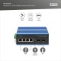 SWITCH GIGABIT ETHERNET POE A 4+2 PORTE INDUSTRIALE