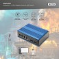 SWITCH GIGABIT ETHERNET POE A 4+2 PORTE INDUSTRIALE