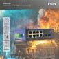 SWITCH GIGABIT ETHERNET INDUSTRIALE A 8+2 PORTE
