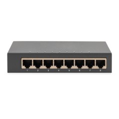 SWITCH GIGABIT A 8 PORTE, DESKTOP, NON GESTITO, ALLOGGIAMENTO IN METALLO