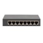 SWITCH GIGABIT A 8 PORTE, DESKTOP, NON GESTITO, ALLOGGIAMENTO IN METALLO