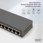 SWITCH GIGABIT A 8 PORTE, DESKTOP, NON GESTITO, ALLOGGIAMENTO IN METALLO