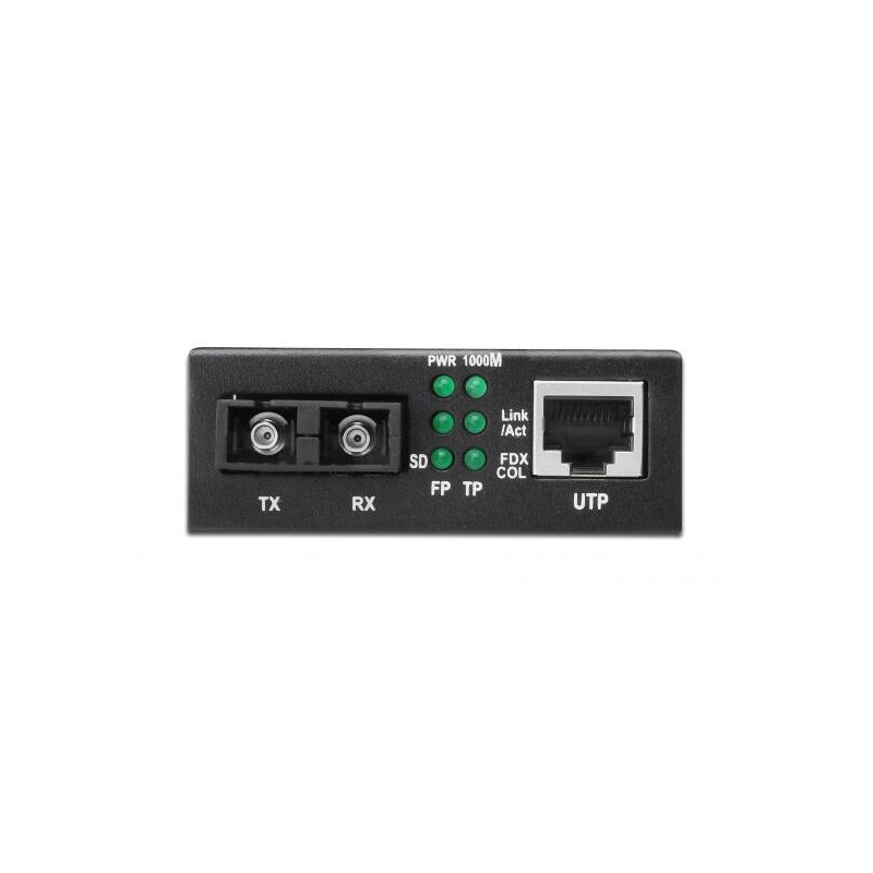 CONVERTITORE 10/100/1000 GIGABIT MEDIA CONVERTER RJ45 - FIBRA OTTICA SC 1000BASE-LX