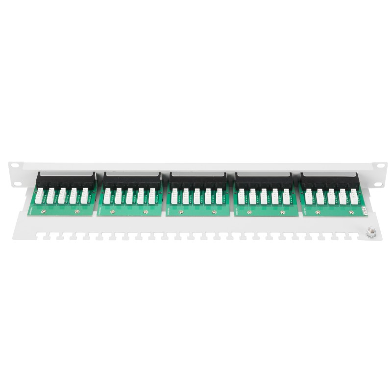 PANNELLO PATCH PER ISDN 19" CATEGORIA 3 - 25 PORTE 8 POLI