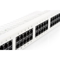 PANNELLO PATCH PER ISDN 19" CATEGORIA 3 - 50 PORTE 8 POLI GRIGIO