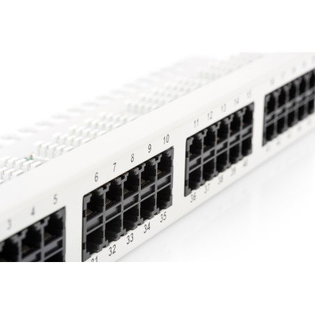 PANNELLO PATCH PER ISDN 19" CATEGORIA 3 - 50 PORTE 8 POLI GRIGIO