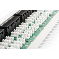 PANNELLO PATCH PER ISDN 19" CATEGORIA 3 - 50 PORTE 8 POLI GRIGIO