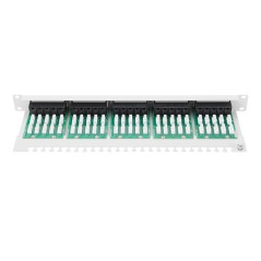 PANNELLO PATCH PER ISDN 19" CATEGORIA 3 - 50 PORTE 8 POLI GRIGIO