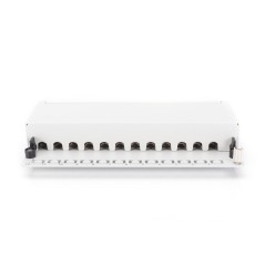 PANNELLO PATCH DESKTOP PER RETI CAT 6A CLASSE EA 12 PORTE COLORE GRIGIO DIGITUS