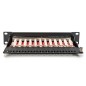 PANNELLO PATCH CATEGORIA 6A SCHERMATO 12 PORTE 10" NERO 1U DIGITUS