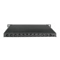 PANNELLO PATCH SOTTILE CAT.6A, SCHERMATO, 12 PORTE, 0,5 U, 10", NERO