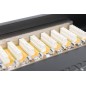 PANNELLO PATCH 19" SCHERMATO 16 PORTE 8 POLI RJ45 PER RETI CATEGORIA 6 - 1 UNITA' NERO