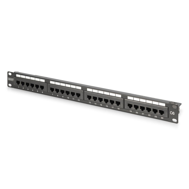 DIGITUS PANNELLO PATCH CAT 6, CLASSE E, NON SCHERMATO