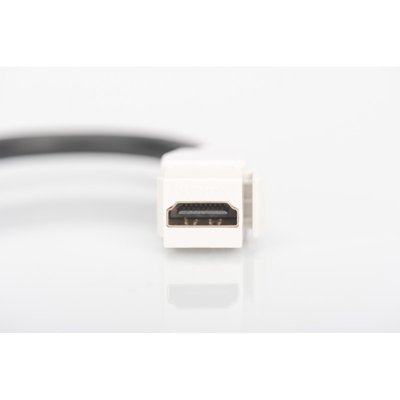 MODULO KEYSTONE HDMI FEMMINA/FEMMINA CON CAVO 12 CM PER PLACCHE A MURO O PANNELLI PATCH DIGITUS