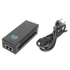 INIETTORE 10 GIGABIT POE+ ETHERNET 802.3AT PIN DI ALIMENTAZIONE: 3/6(+), 1/2(-), 30W