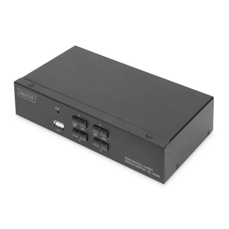SWITCH KVM 4 PORTE 4K, 1 SCHERMO HDMI ® USB