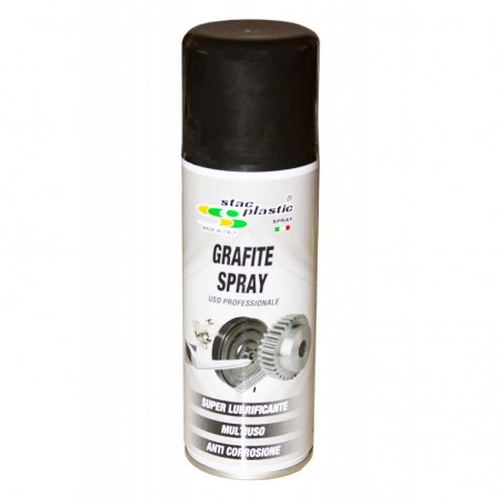 SPRAY LUBRIFICANTE GRAFITE MULTIUSO ANTI CORROSIONE SENZA OLIO 200ML