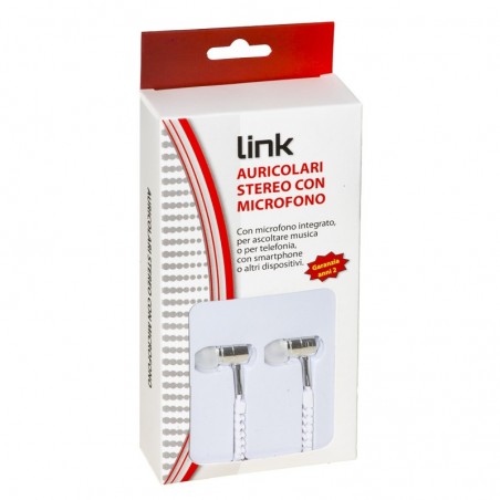 *AURICOLARI CON MICROFONO, PLUG 3,5 MM, CAVO MT 1,2 APERTURA A ZIP CAVO BIANCO E CUFFIE SILVER