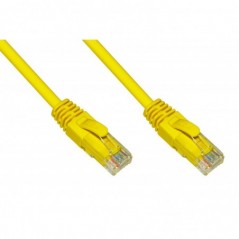 CAVO RETE CATEGORIA 6A NON SCHERMATO UTP AWG24 COLORE GIALLO HALOGENFREE MT 0,25