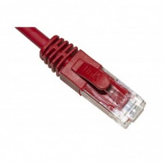 CAVO RETE CATEGORIA 6A NON SCHERMATO UTP AWG24 COLORE ROSSO HALOGENFREE MT 0,5