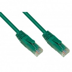 CAVO RETE CATEGORIA 6A NON SCHERMATO UTP AWG24 COLORE VERDE HALOGENFREE MT 0,5