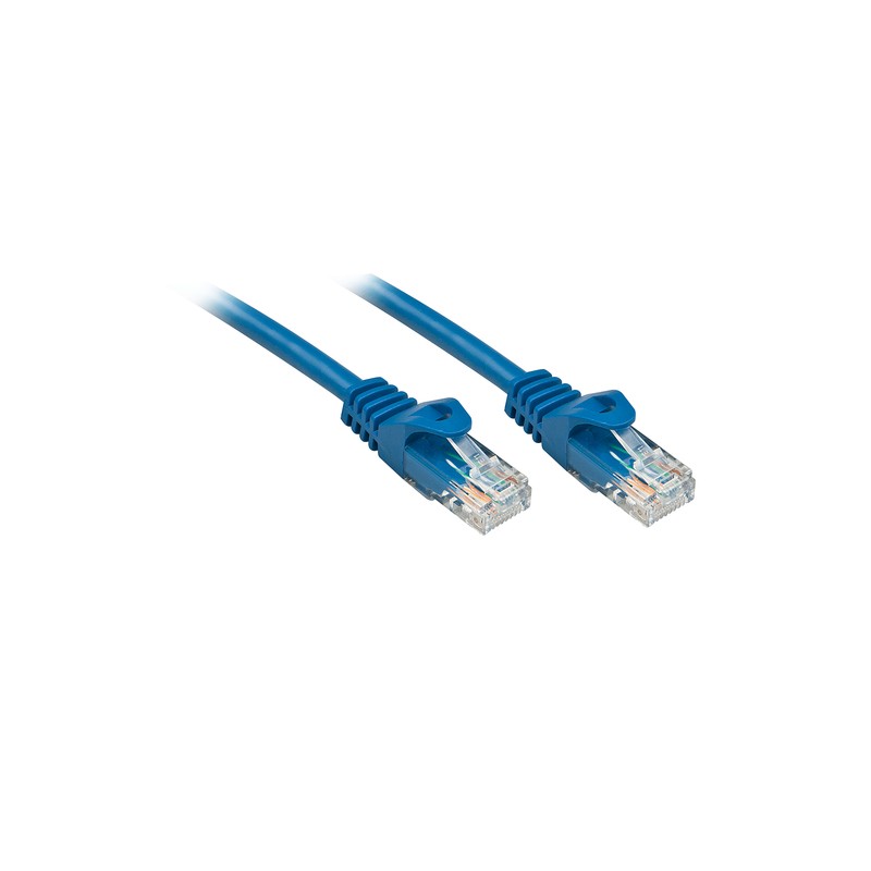 LINDY CAVO DI RETE CAT. 6U/UTP BASIC CONNETTORE RJ45 NON SCHERMATO GUAINA IN PVC 0.3 MT BLU