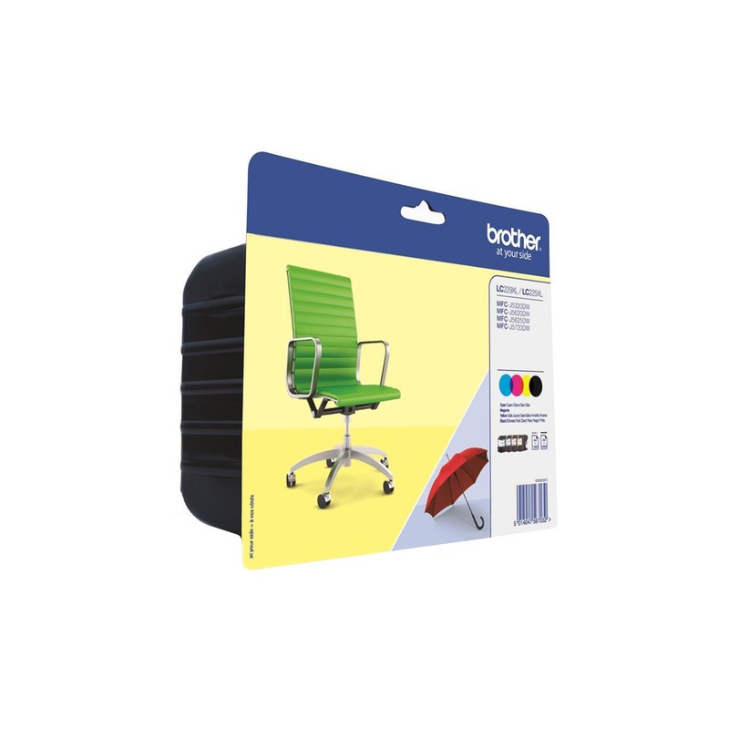 BROTHER CART INK 4 COLORI BK/Y/M/C PER MFC-J5320DW/J5620DW/J5320DW DURATA 2400 PAGINE X COLORE
