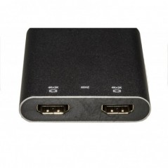 ADATTATORE USB-C MASCHIO - 2 PORTE HDMI FEMMINA PER DUE VIDEO O TV