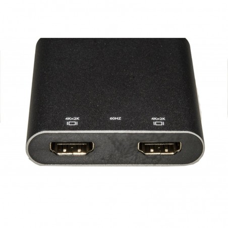 ADATTATORE USB-C MASCHIO - 2 PORTE HDMI FEMMINA PER DUE VIDEO O TV