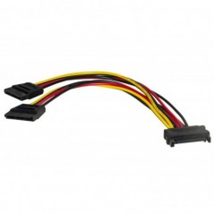 CAVETTO SDOPPIATORE SATA INTERNO 1 MASCHIO - 2 X FEMMINA CM 20