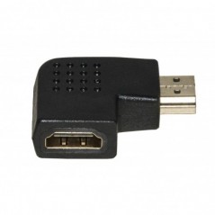 ADATTATORE HDMI MASCHIO - HDMI FEMMINA ANGOLATO 90° VERSO SINISTRA