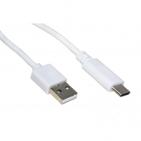 CAVO USB 2.0 A MASCHIO / USB-C MT 1,80 COLORE BIANCO