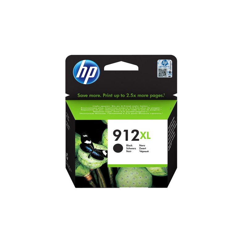 HP CART INK NERO 912 XL PER OFFICEJET 8012, 8013, 8014, 8015, 8022, 8024, 8025, 8035 TS