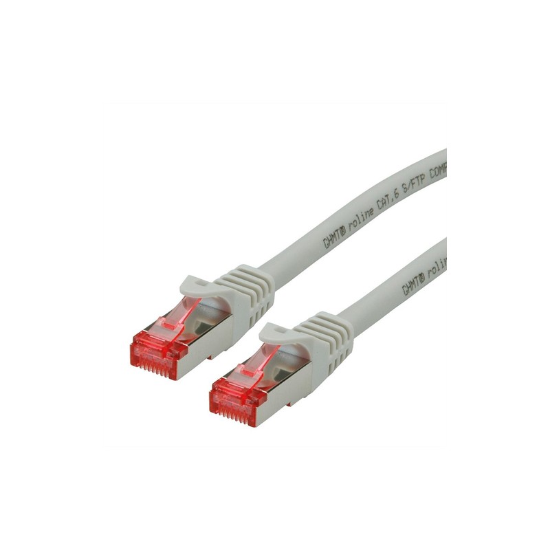 ROLINE CAVO S/FTP, PIMF, PATCHCORD CAT.6, COMPONENT LEVEL, LSOH, GREY, 10M