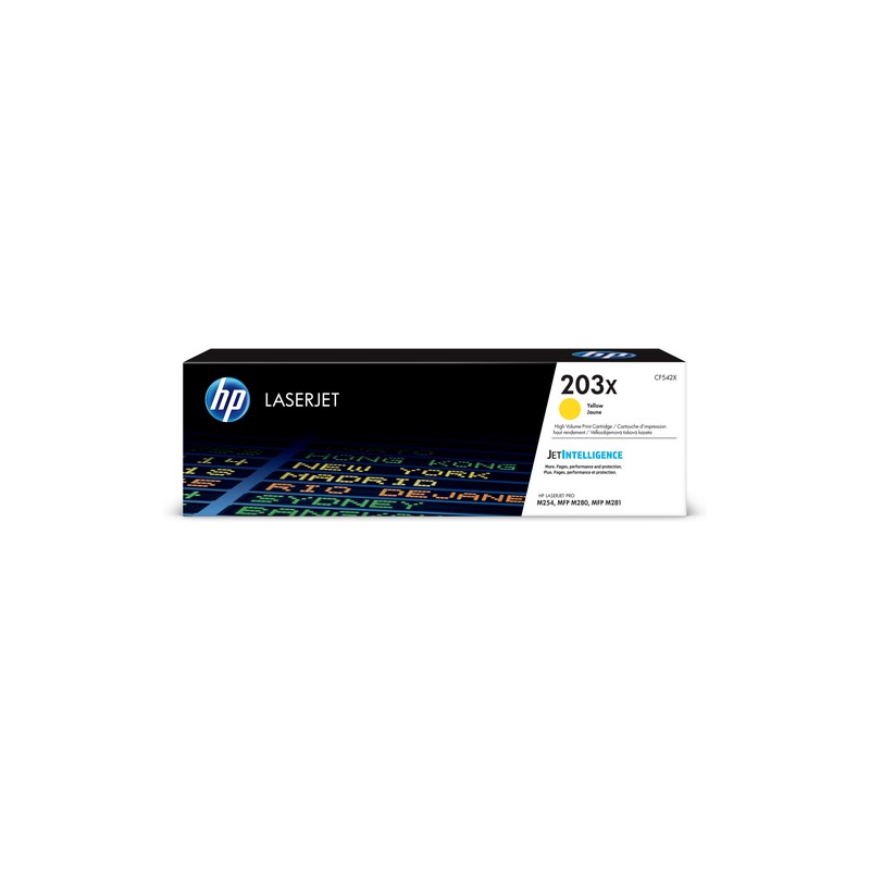 HP TONER GIALLO 203X PER LJ PRO M254/ MFP M280/281 ALTA CAPACITA 2500 PAG