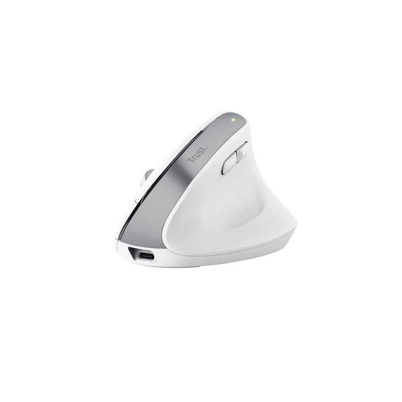 TRUST MOUSE BAYO ERGONOMICO WIRELESS, BIANCO