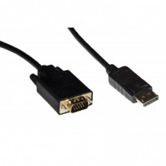 CAVO DISPLAYPORT 1.2 MASCHIO - VGA 15 POLI MASCHIO CONTATTI DORATI MT 1