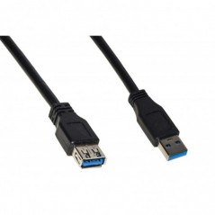 CAVO PROLUNGA USB 3.0 CONNETTORI A MASCHIO/FEMMINA IN RAME MT 1