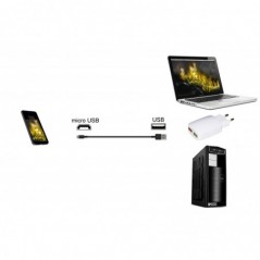 *CAVO MICRO USB FLESSIBILE MODELLABILE 65 CM PER SUPPORTO SMARTPHONE