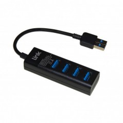 HUB 4 PORTE USB 3.0 CON CAVO CM 15