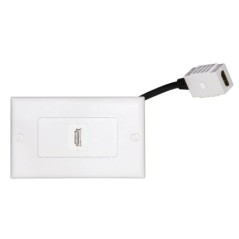 PLACCA MOD 503 CON CONNETTORI HDMI FEMMINA/FEMMINA CON CAVETTO CM 14