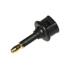 ADATTATORE AUDIO TOSLINK FEMMINA - 3,5MM. MINI JACK MASCHIO