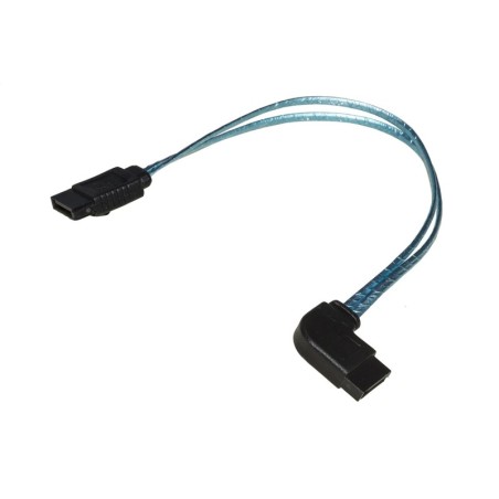 CAVO SATA 7 POLI  CON CONNETTORE ANGOLO DESTRA VERTICALE CM 20