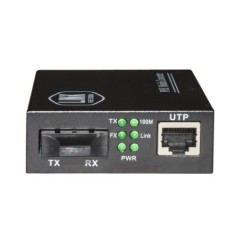 MEDIA CONVERTER FIBRA OTTICA SC DUPLEX SINGLEMODE - RJ45 10/100 SINGLEMODE 1310NM POE 802.3AT 30W 10/100